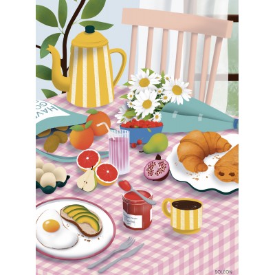 Pièce Rapportée Brunch Du Dimanche 500 Teile Puzzle Piece-Rapportée-00037