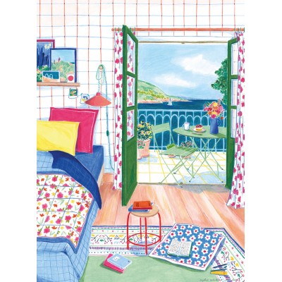 Pièce Rapportée Par La Fenêtre, La Mer 500 Teile Puzzle Piece-Rapportée-00129