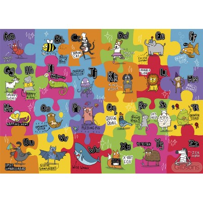 Gibsons XXL Teile - The Unusual Alphabet 24 Teile Puzzle Gibsons-G1052