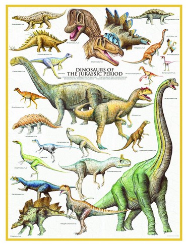 Eurographics Dinosaurier des Jura 1000 Teile Puzzle Eurographics-6000-0099