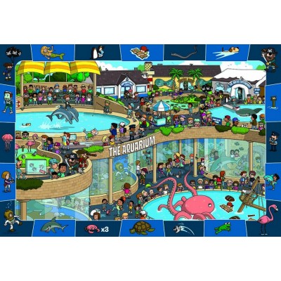 Eurographics Aufregung im Aquarium 100 Teile Puzzle Eurographics-6100-0543