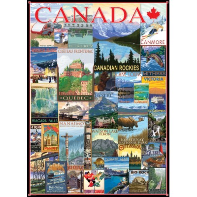 Eurographics Travel Canada Vintage Posters 1000 Teile Puzzle Eurographics-6000-0778