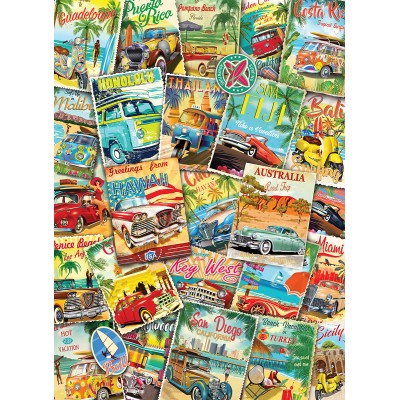 Eurographics Vintage Travel Collage 1000 Teile Puzzle Eurographics-6000-5628