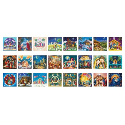 Eurographics Adventskalender - Weihnachtskrippe - 24 Puzzles 50 Teile Puzzle Eurographics-9924-5918