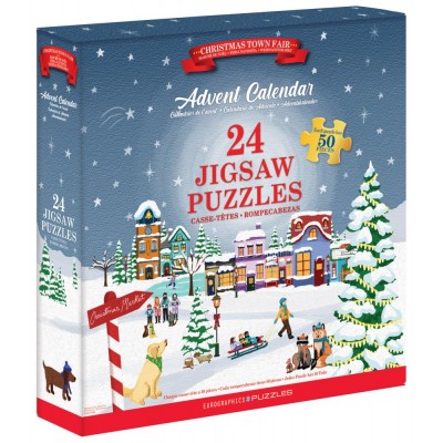 Eurographics Adventskalender - 24 Puzzles 50 Teile Puzzle Eurographics-9924-5919