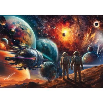 Schmidt Spiele Kosmische Farbenpracht, Reise ins Weltall 1000 Teile Puzzle Schmidt-Spiele-58536
