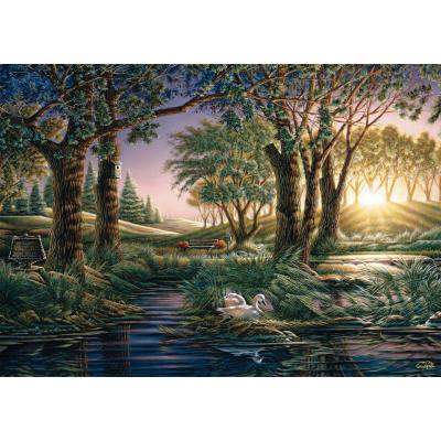 Schmidt Spiele Morgenzauber am Teich 1000 Teile Puzzle Schmidt-Spiele-58546