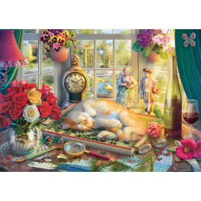 Schmidt Spiele Puzzlezeit mit Katze 1000 Teile Puzzle Schmidt-Spiele-59789