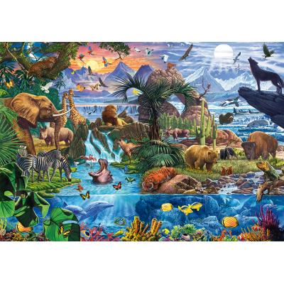 Schmidt Spiele Panorama der Tierwelt 1500 Teile Puzzle Schmidt-Spiele-58866