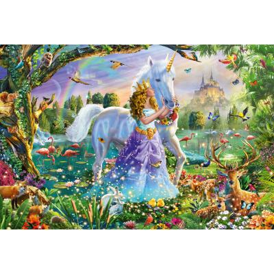 Schmidt Spiele Prinzessin mit Einhorn und Schloss 150 Teile Puzzle Schmidt-Spiele-56307
