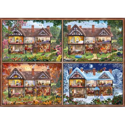 Schmidt Spiele Jahreszeiten Haus 2000 Teile Puzzle Schmidt-Spiele-58345