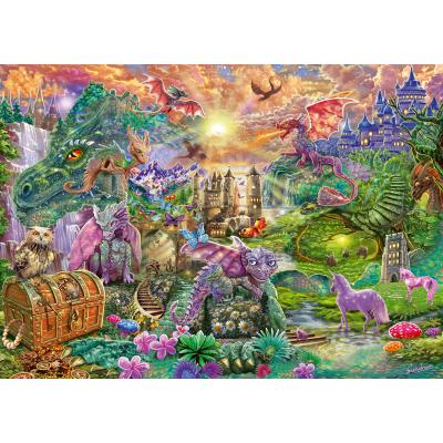 Schmidt Spiele Verzaubertes Drachenland 1000 Teile Puzzle Schmidt-Spiele-58966