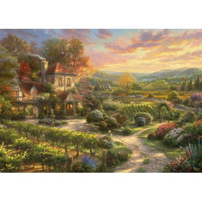 Schmidt Spiele Thomas Kinkade - In den Weinbergen 2000 Teile Puzzle Schmidt-Spiele-59629