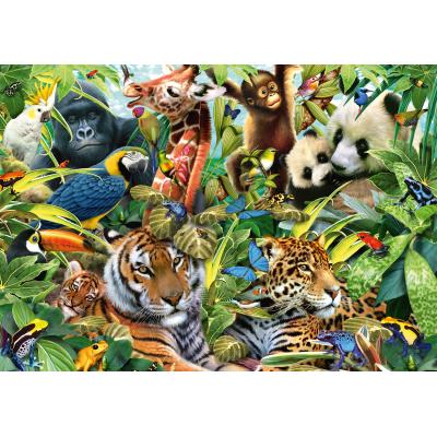 Schmidt Spiele Kunterbunte Tierwelt 1500 Teile Puzzle Schmidt-Spiele-57385