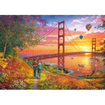 Schmidt Spiele Spaziergang zur Golden Gate Bridge 2000 Teile Puzzle Schmidt-Spiele-59773