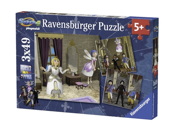 Ravensburger 3 Puzzles - Playmobil 49 Teile Puzzle Ravensburger-09408
