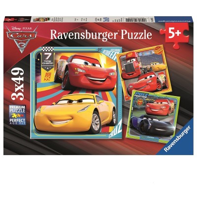 Ravensburger 3 Puzzles - Cars 3 49 Teile Puzzle Ravensburger-08015