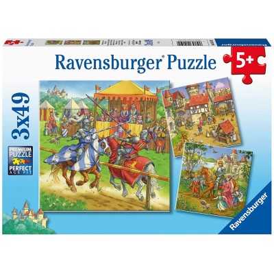 Ravensburger 3 Puzzles - Mittelalter 49 Teile Puzzle Ravensburger-05150