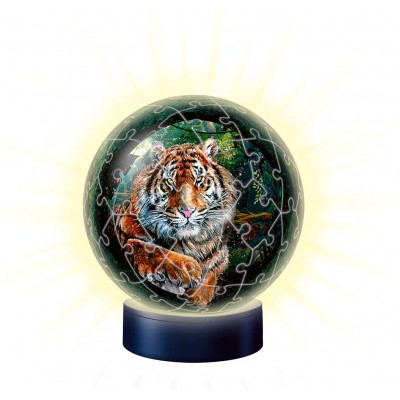 Ravensburger 3D Puzzle - Puzzle Ball 3D - The Big Cats 72 Teile Puzzle Ravensburger-11248