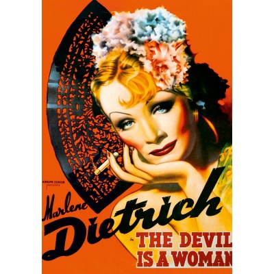 DToys Vintage Posters: Marlene Dietrich - The Devis is a Woman 1000 Teile Puzzle Dtoys-69559
