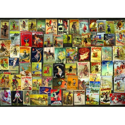 DToys Vintage Collage - Bicycle 1000 Teile Puzzle Dtoys-75284
