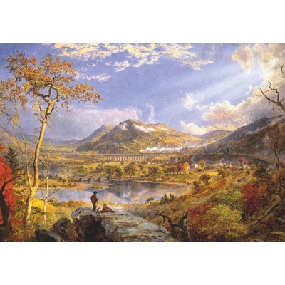 DToys Francis Cropsey - Starrucca Viaduct Pennsylvania 1000 Teile Puzzle Deico-Games-76694