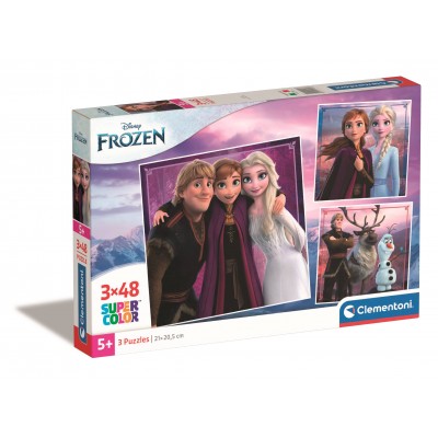 Clementoni 3 Puzzles - Frozen - Die Eiskönigin 48 Teile Puzzle Clementoni-25306