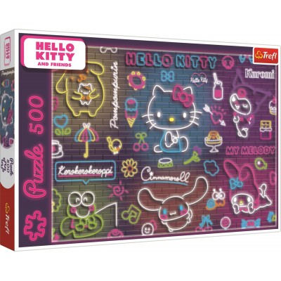Trefl Neon Hello Kitty - Hello Kitty 500 Teile Puzzle Trefl-37523