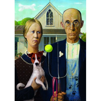 Trefl American Gothic: Dog Edition 500 Teile Puzzle Trefl-37526