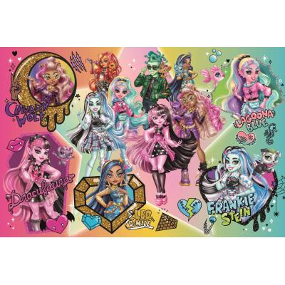 Trefl XXL Teile - Zombies Auf Dem Gipfel! - Mattel. Monster High 300 Teile Puzzle Trefl-23027
