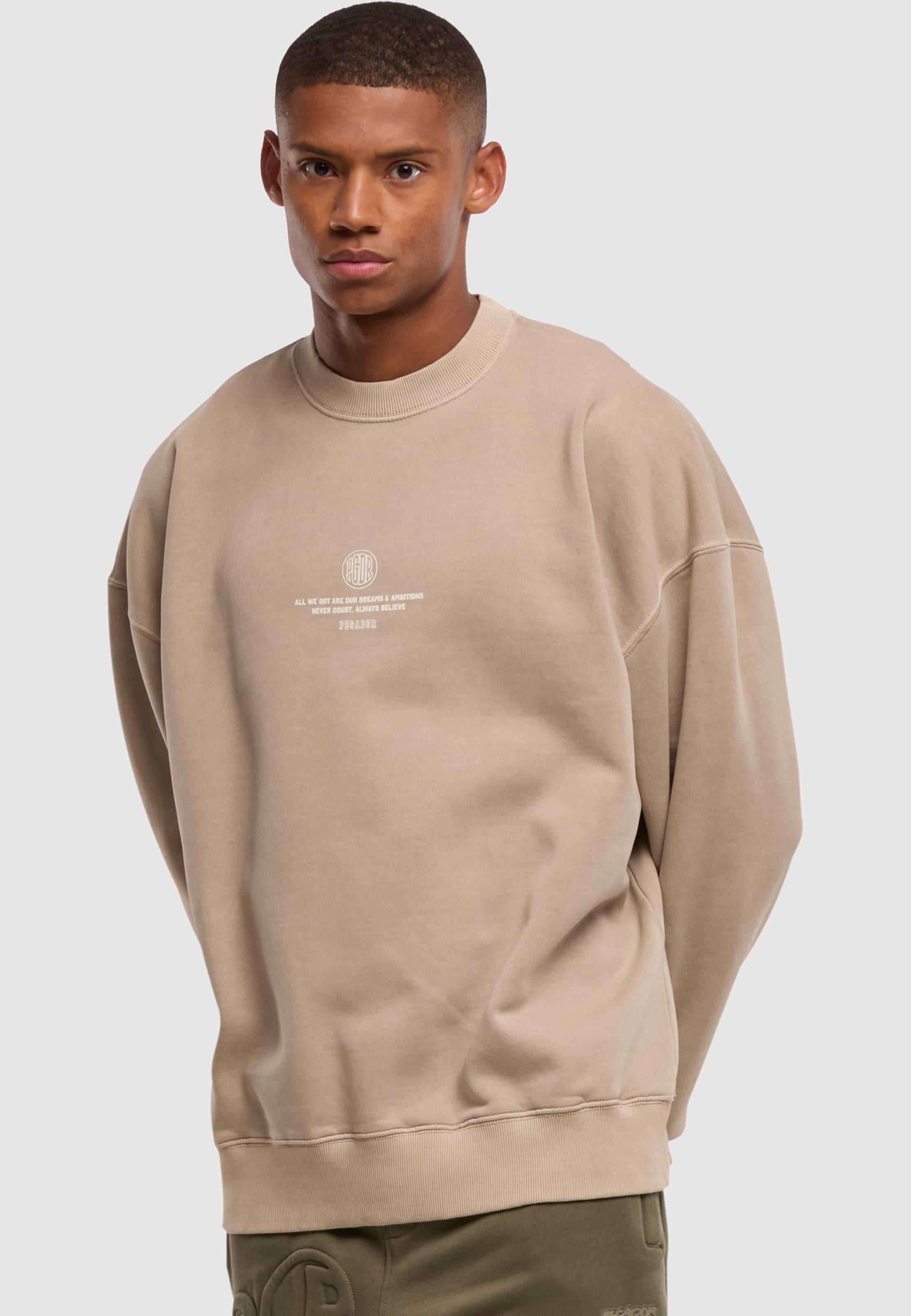 PEGADOR Baylor Oversized Sweater Vintage Dark Stone