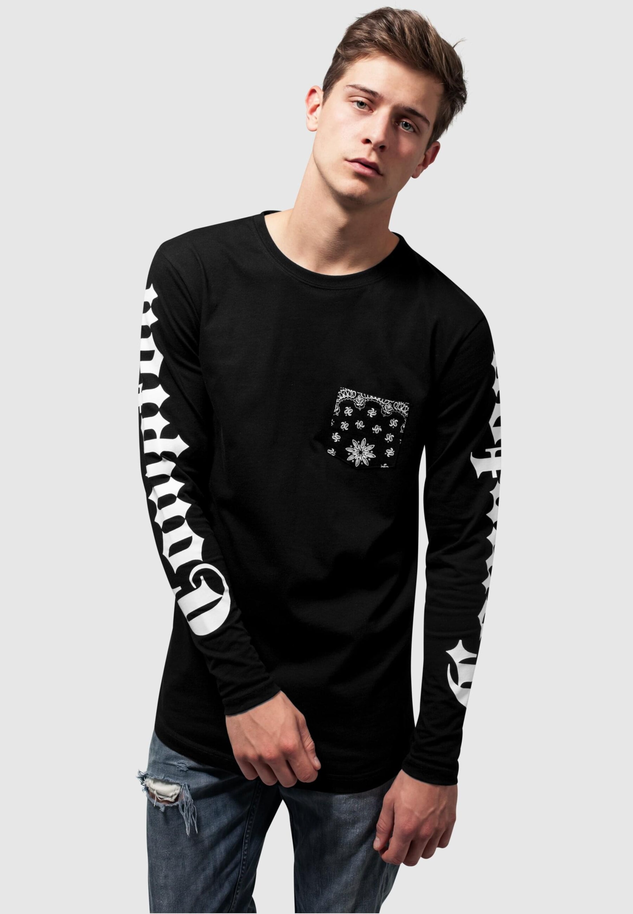 Mister Tee Compton Pocket Bandana Longsleeve