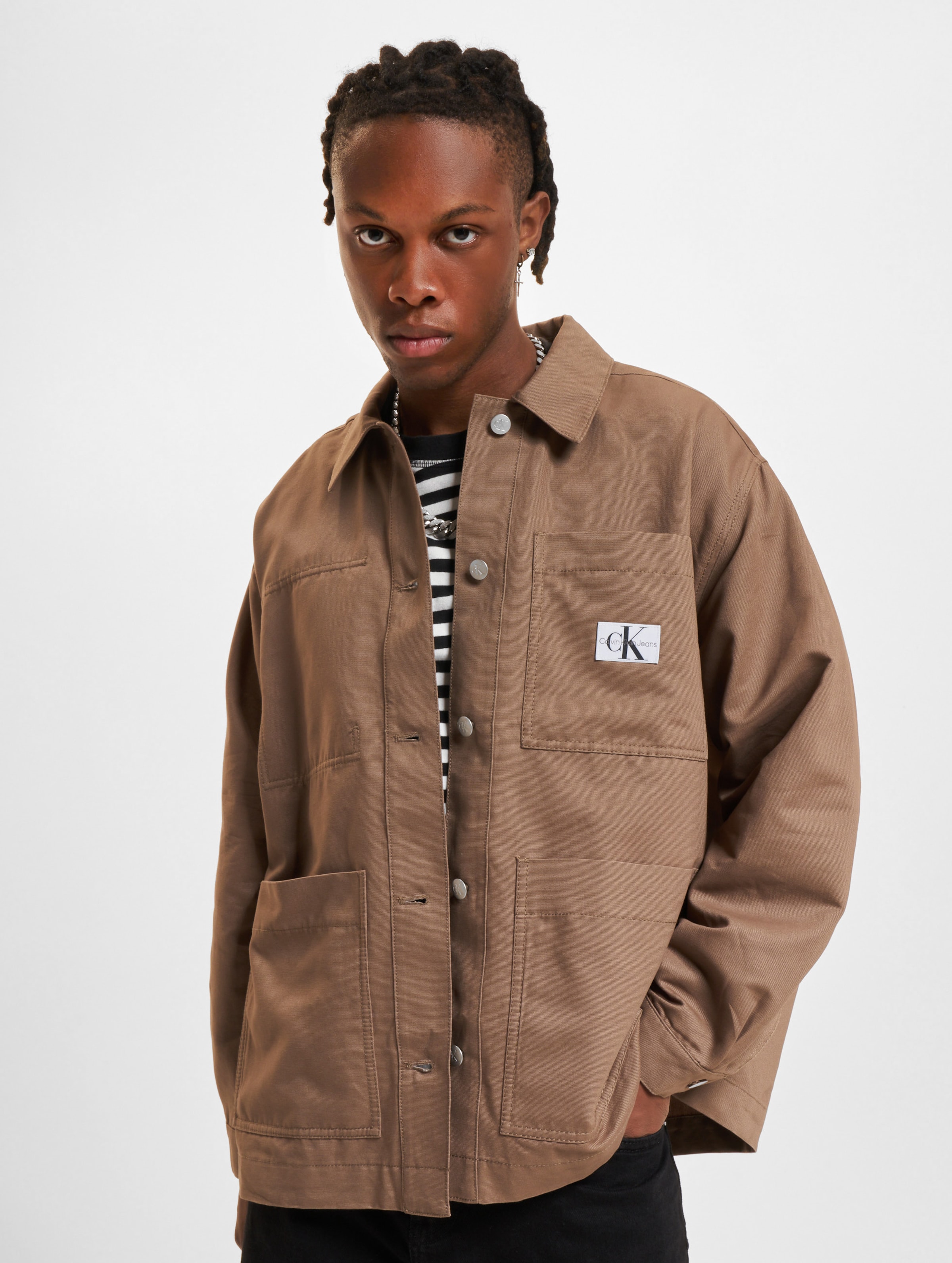 Calvin Klein Jeans Badge Utility Shacket Jeansjacke