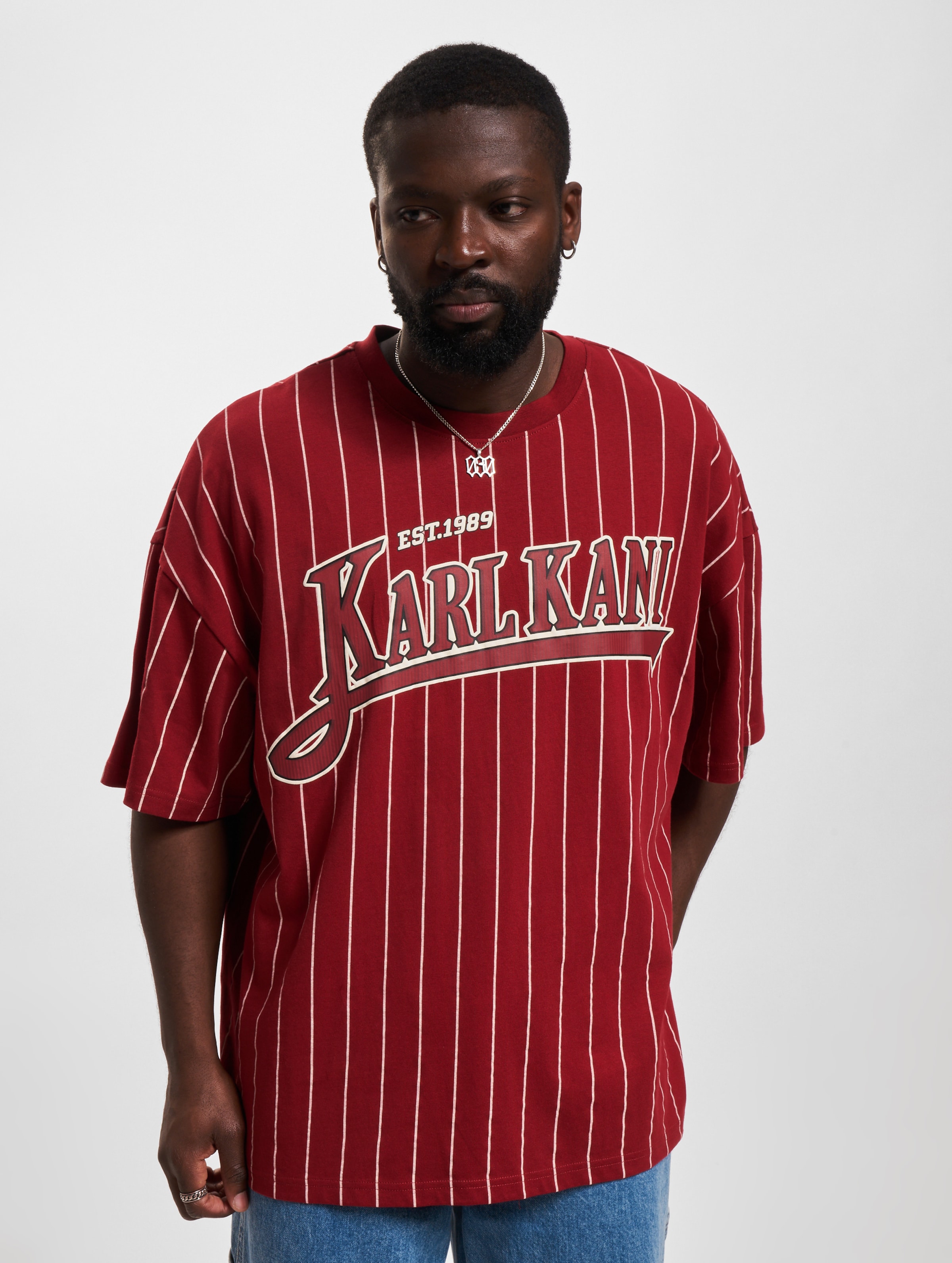 Karl Kani Trekking Boxy Pinstripe T-Shirt
