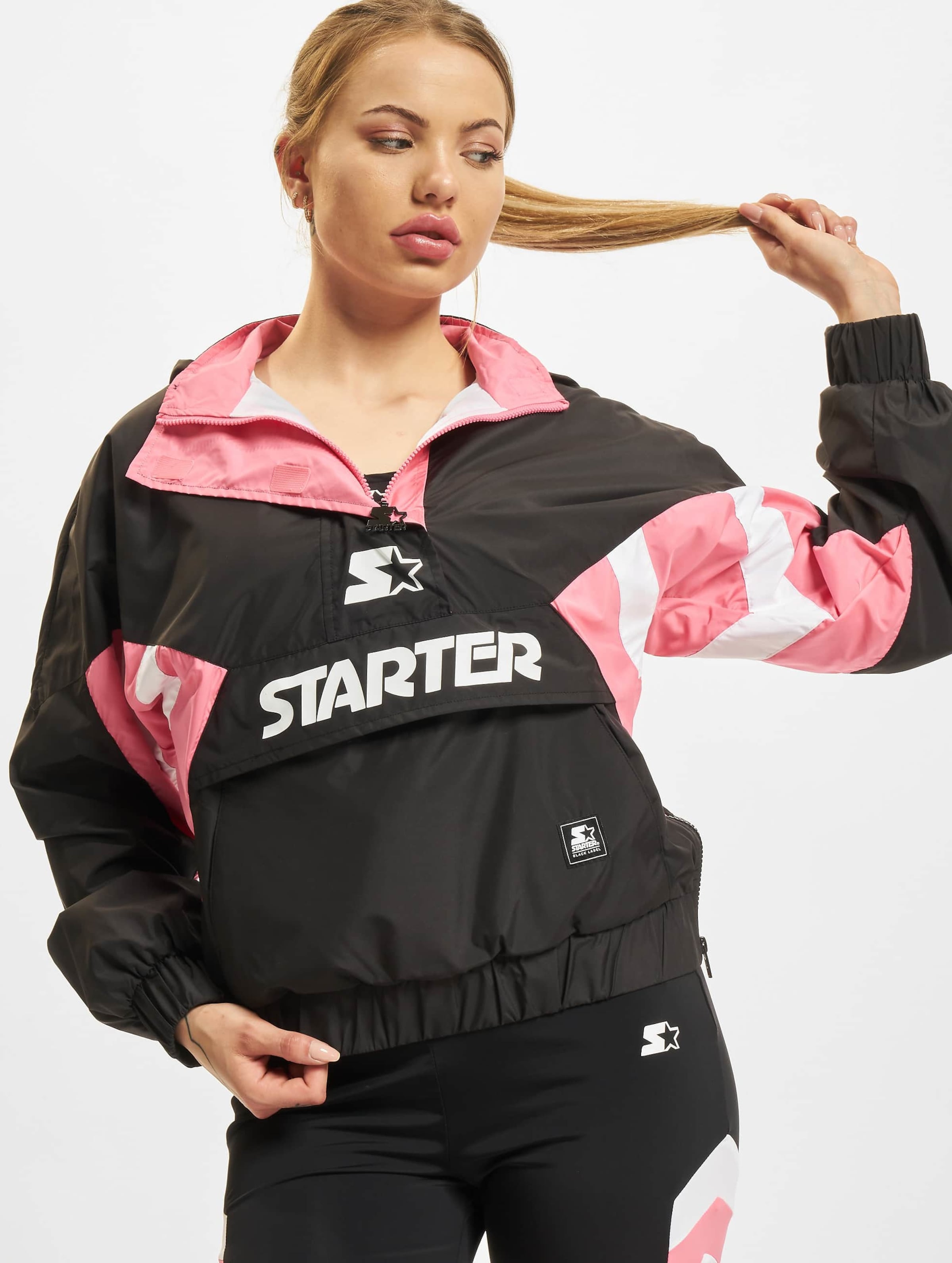 Ladies Starter Colorblock Halfzip Windbreaker