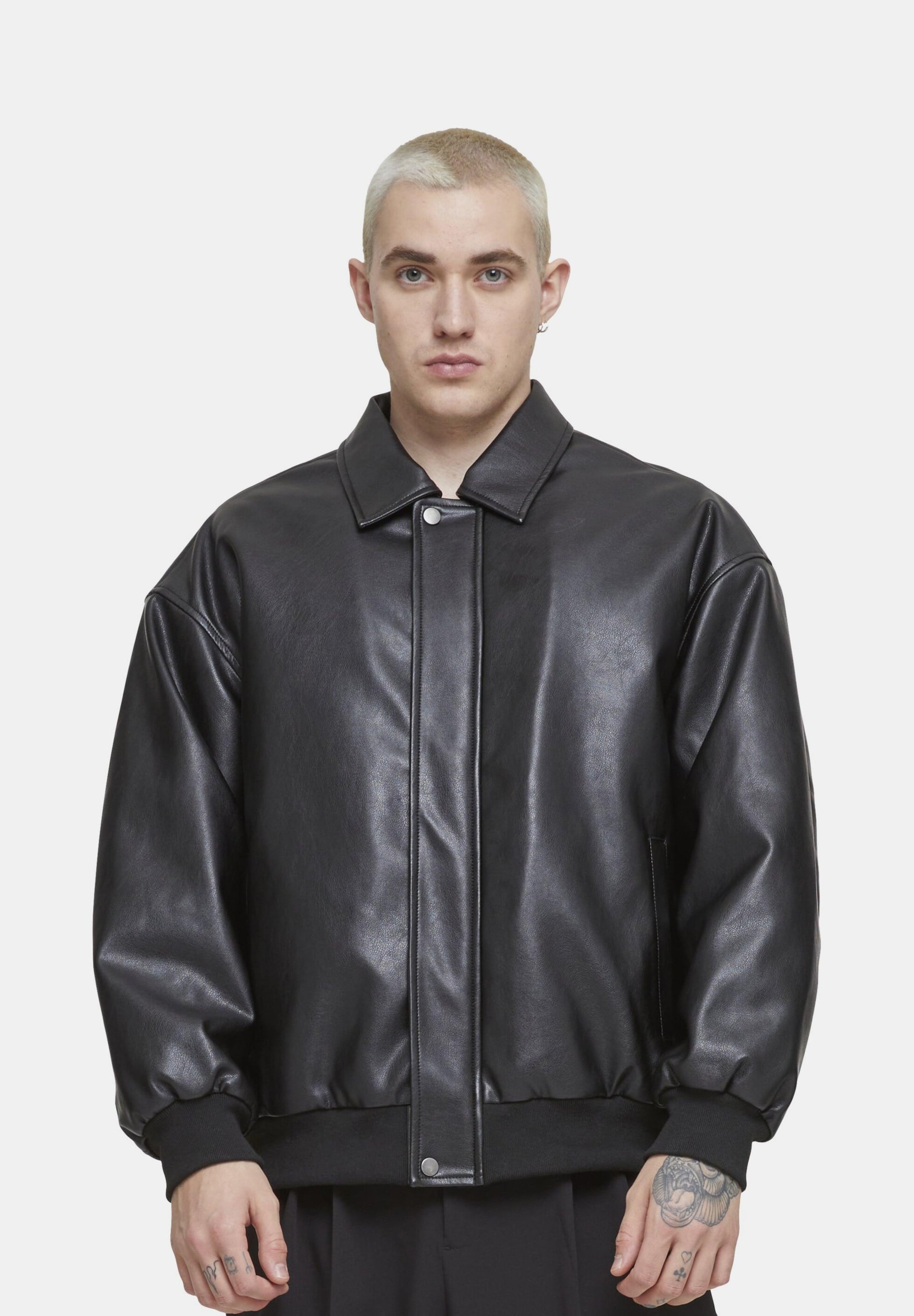 Urban Classics Synthetic Leather Blouson Lederjacke