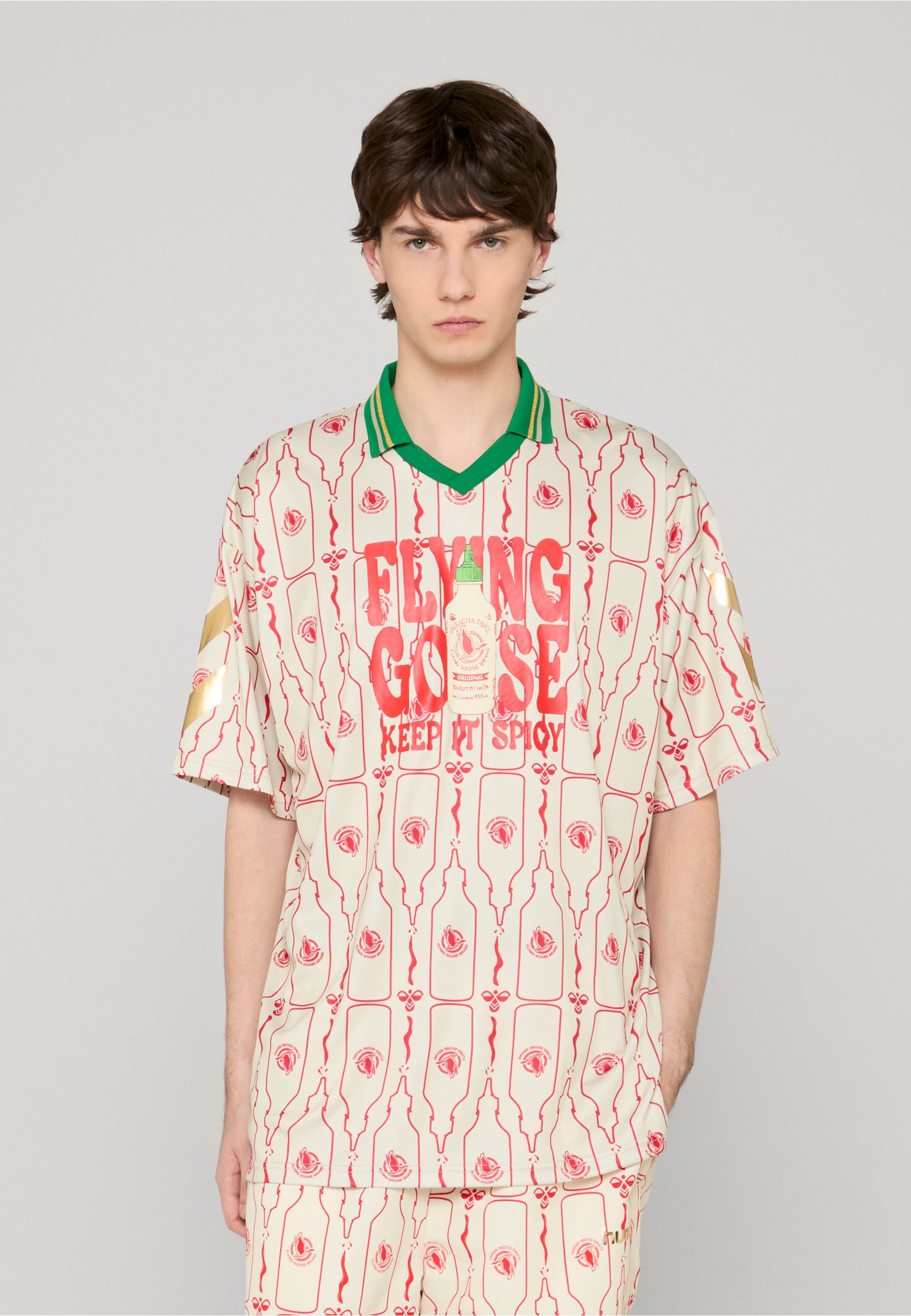 Flying Goose x Hummel Loose Trikot Polo Shirt