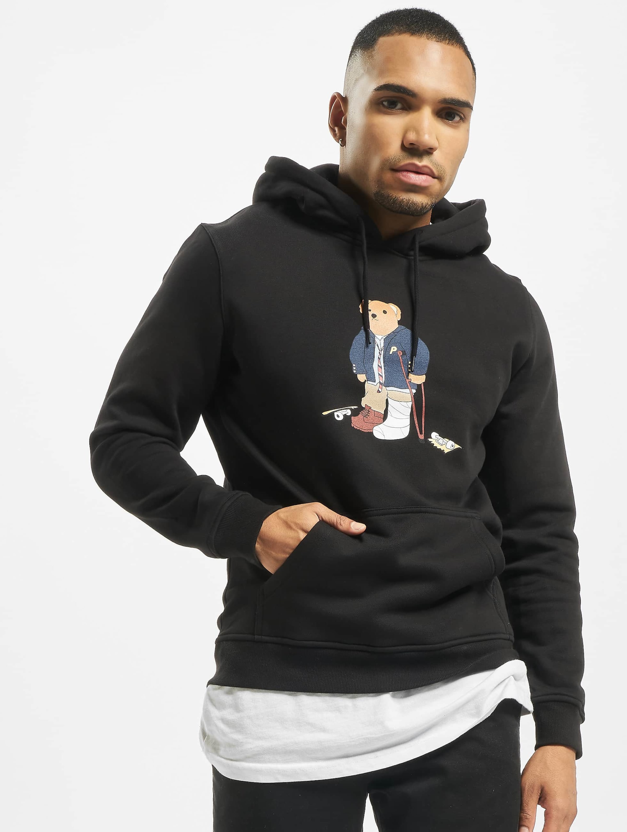 Mister Tee Skateboard Bear Hoody