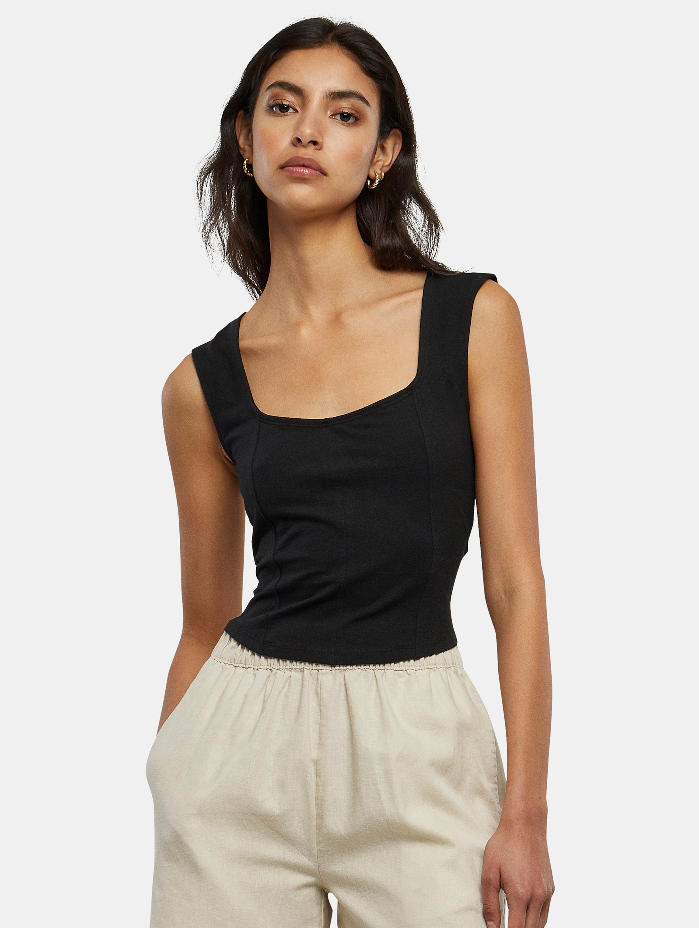 Urban Classics Ladies Short Corsage Top