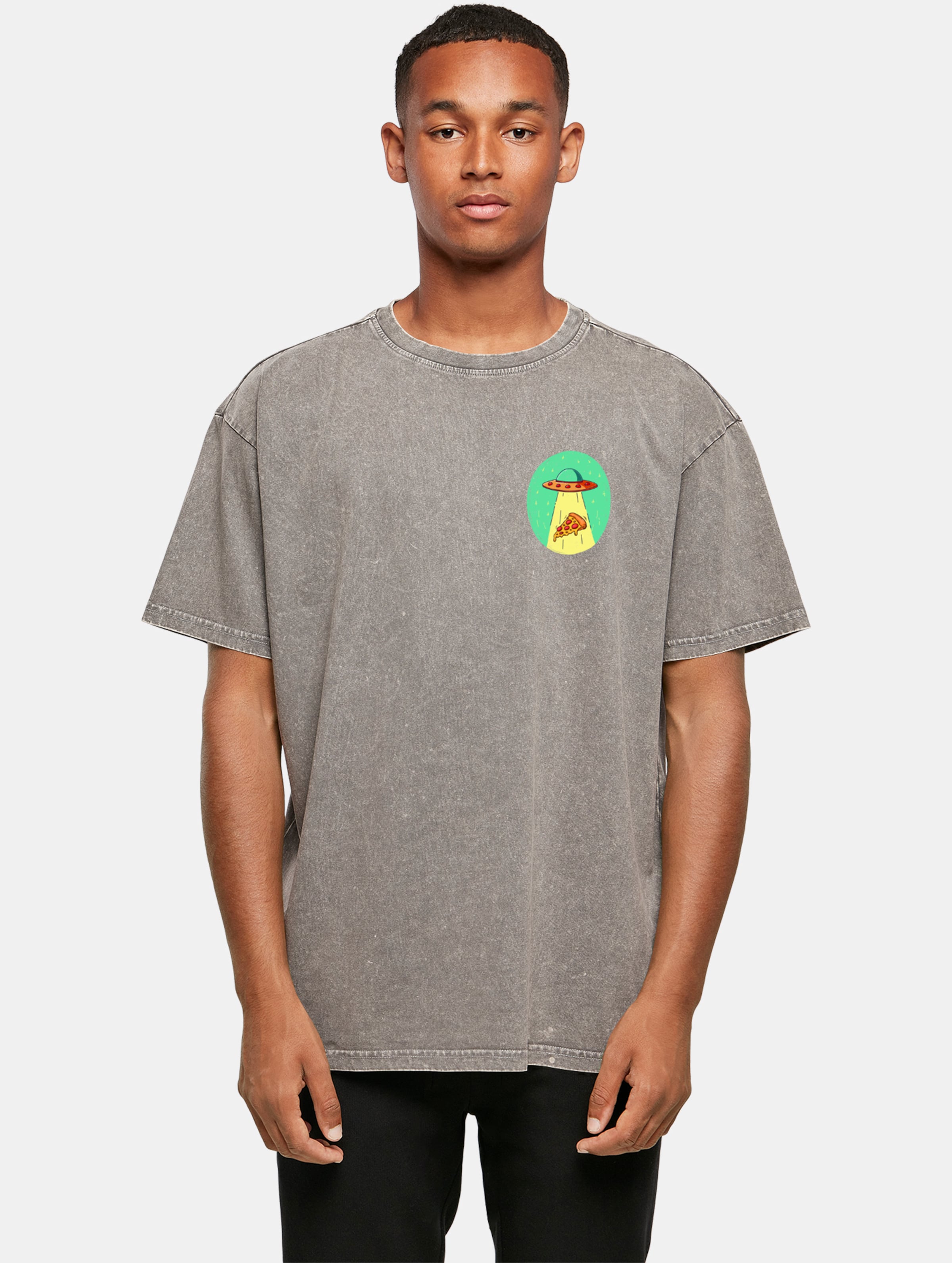 Mister Tee Ufo Pizza Acid Washed Heavy Oversize