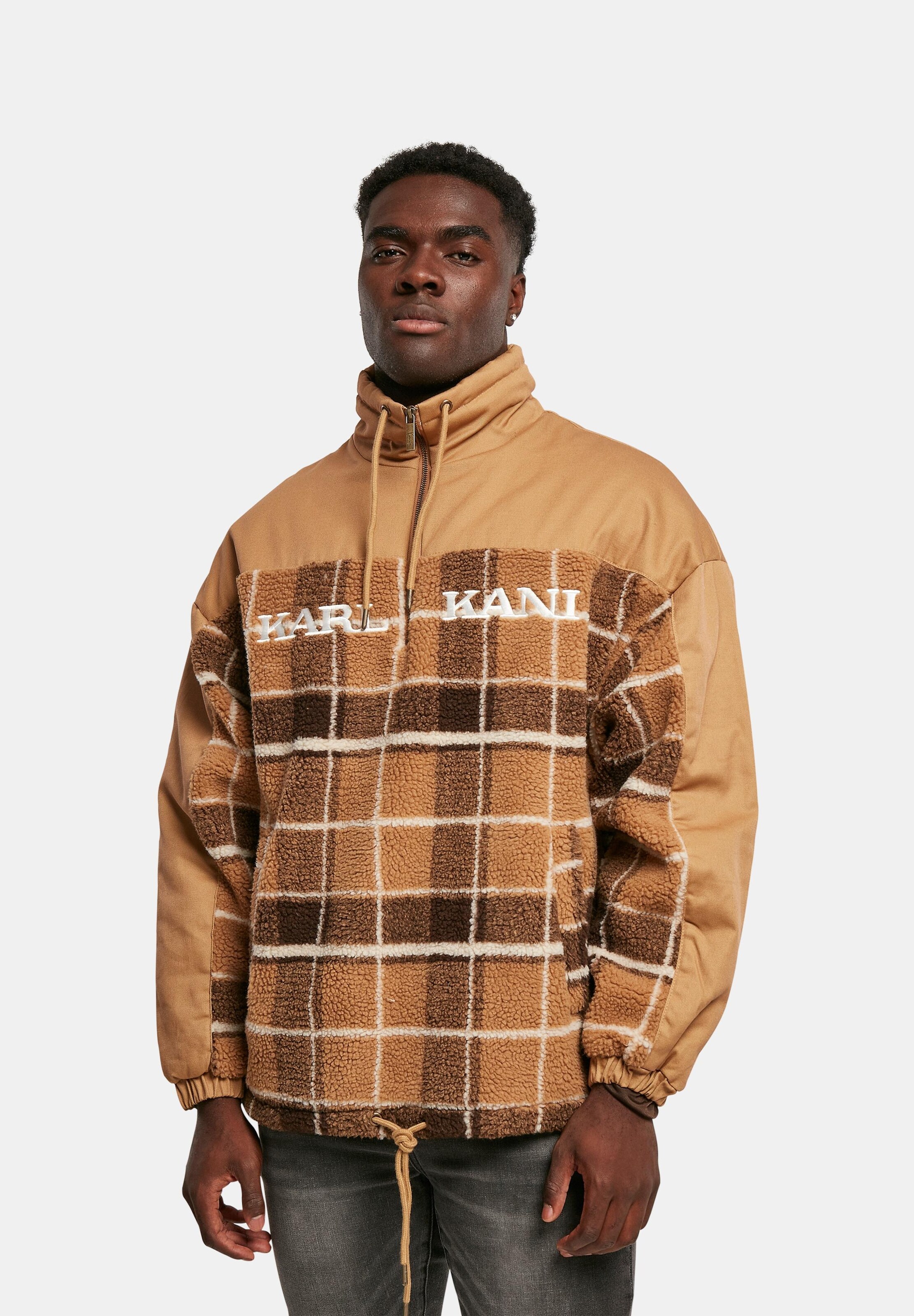 Karl Kani Retro Block Teddy Check Windbreaker