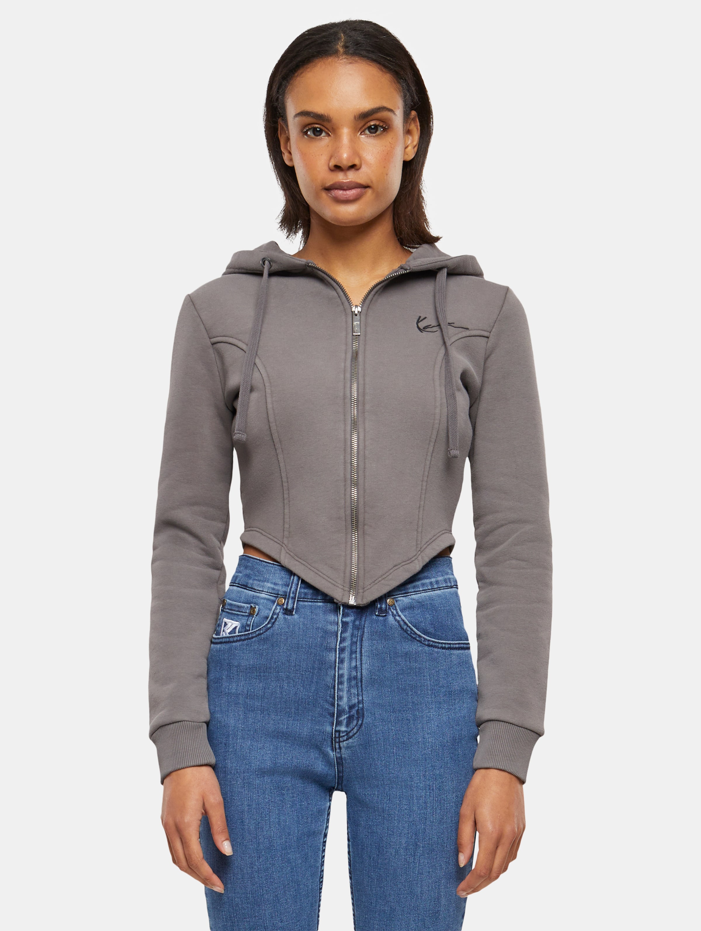 Karl Kani Chest Signature Washed Corsage Full Zip Hoodie