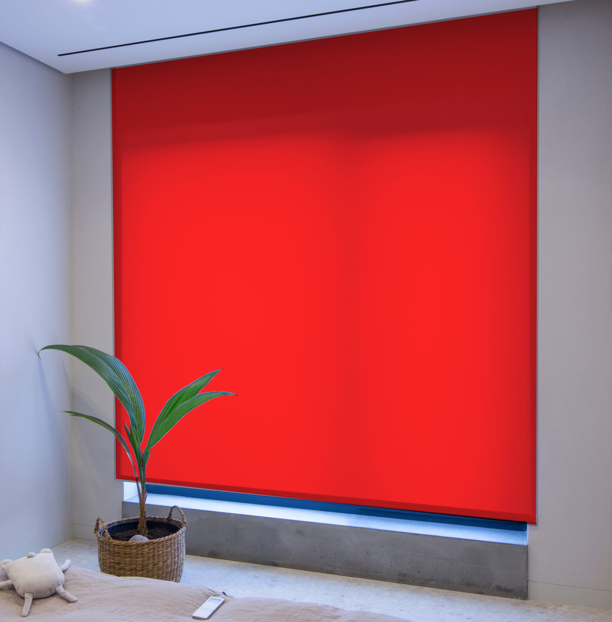 SunDeal® Rollo in Rot nach Maß | max. Breite 140cm | max. Höhe 190cm