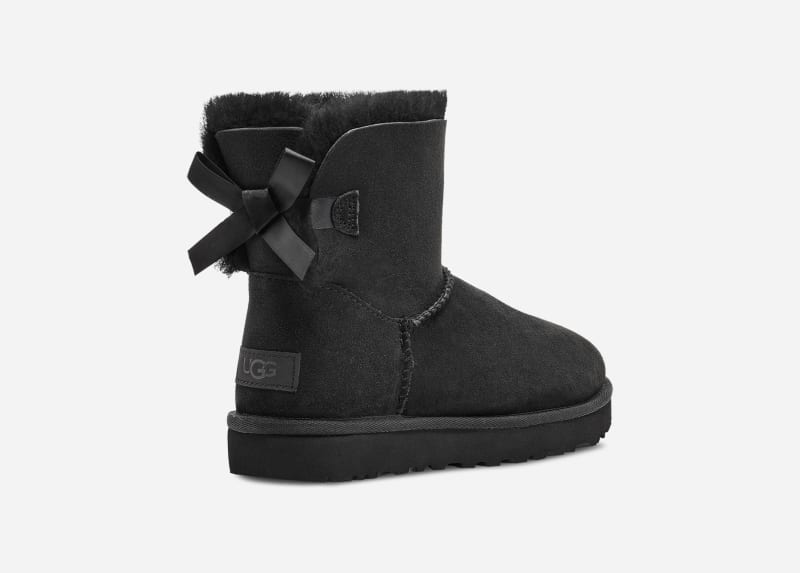 UGG® Mini Bailey Bow II Boot für Damen | UGG® EU in Black, Größe 36, Schaffell