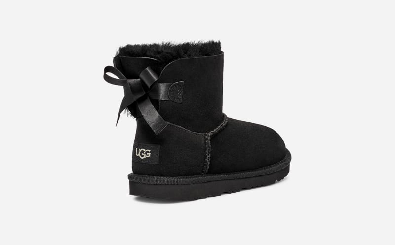 UGG® Mini Bailey Bow II Boot für Kinder | UGG® EU in Black, Größe 32.5, Twinface