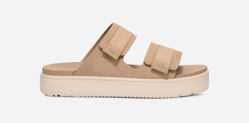 UGG® Zayne II Slide für Damen | UGG® EU in Beige, Größe 40, Nubukleder/Wildleder
