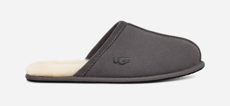 UGG® Scuff Hausschuh für Herren | UGG® EU in Grey, Größe 40, Veloursleder