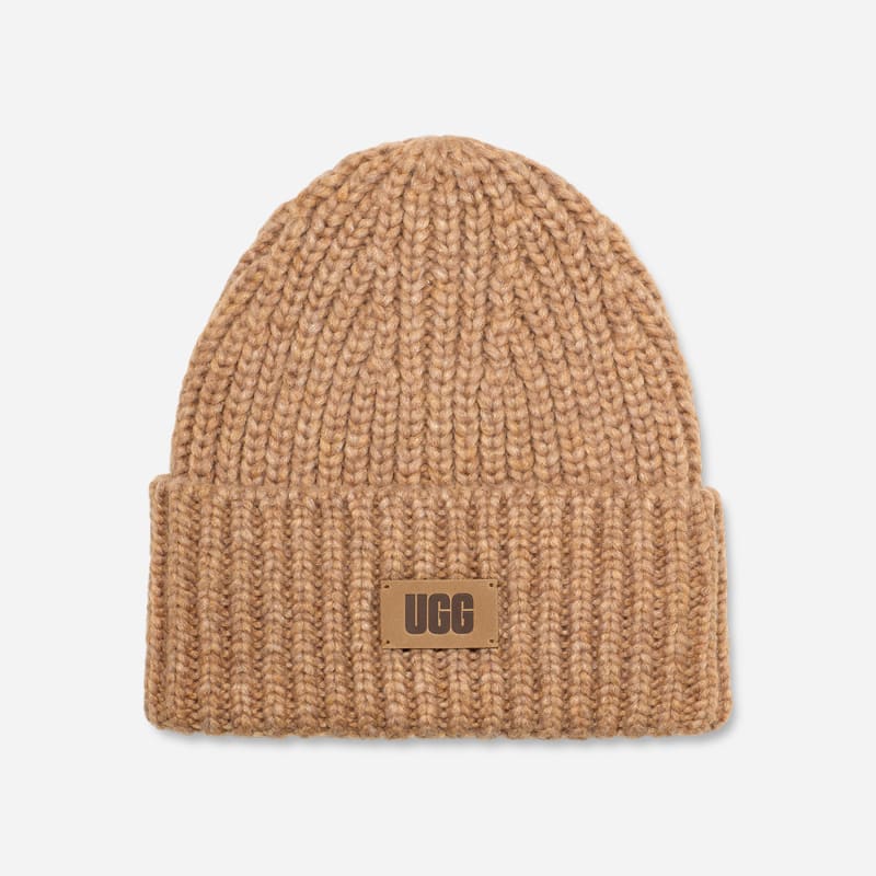 Breit gerippte UGG® Beanie für Kinder | UGG® EU in Beige, Größe O/S, Strick