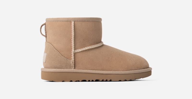 UGG® Classic Mini II Boot für Kinder | UGG® EU in Beige, Größe 32.5, Twinface