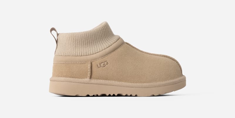 UGG® Classic Ultra Stretch Cuff für Kinder | UGG® EU in Brown, Größe 36, Wildleder/Textil/Recycelte Materialien